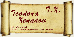 Teodora Nenadov vizit kartica